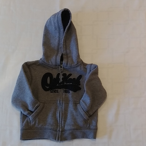 Oshkosh B'gosh Gray Long Sleeve Hoody Size 18M - Picture 3 of 7